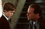 Haley Joel Osment and Bruce Willis in "The Sixth Sense"