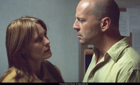 Bruce Willis and Robin Wright Penn in "Unbreakable"