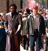 Bruce Willis and Samuel L. Jackson in "Unbreakable"