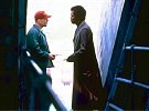 Bruce Willis and Samuel L. Jackson in "Unbreakable"
