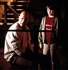 Bruce Willis and Spencer Treat Clark in "Unbreakable"