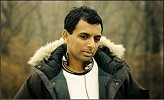 Director M. Night Shyamlan on the set of "The Village"